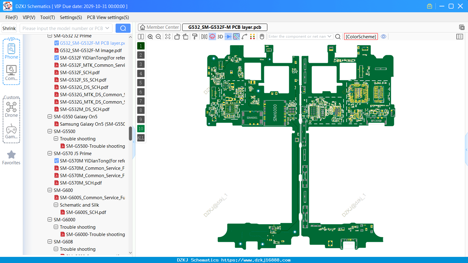 Samsung G532_SM-G532F-M PCB Layer